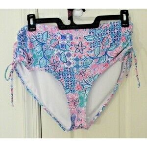 Stella Parker Bathing Suit Pink Green Bathing Suit Swim Wear Bottoms 16W